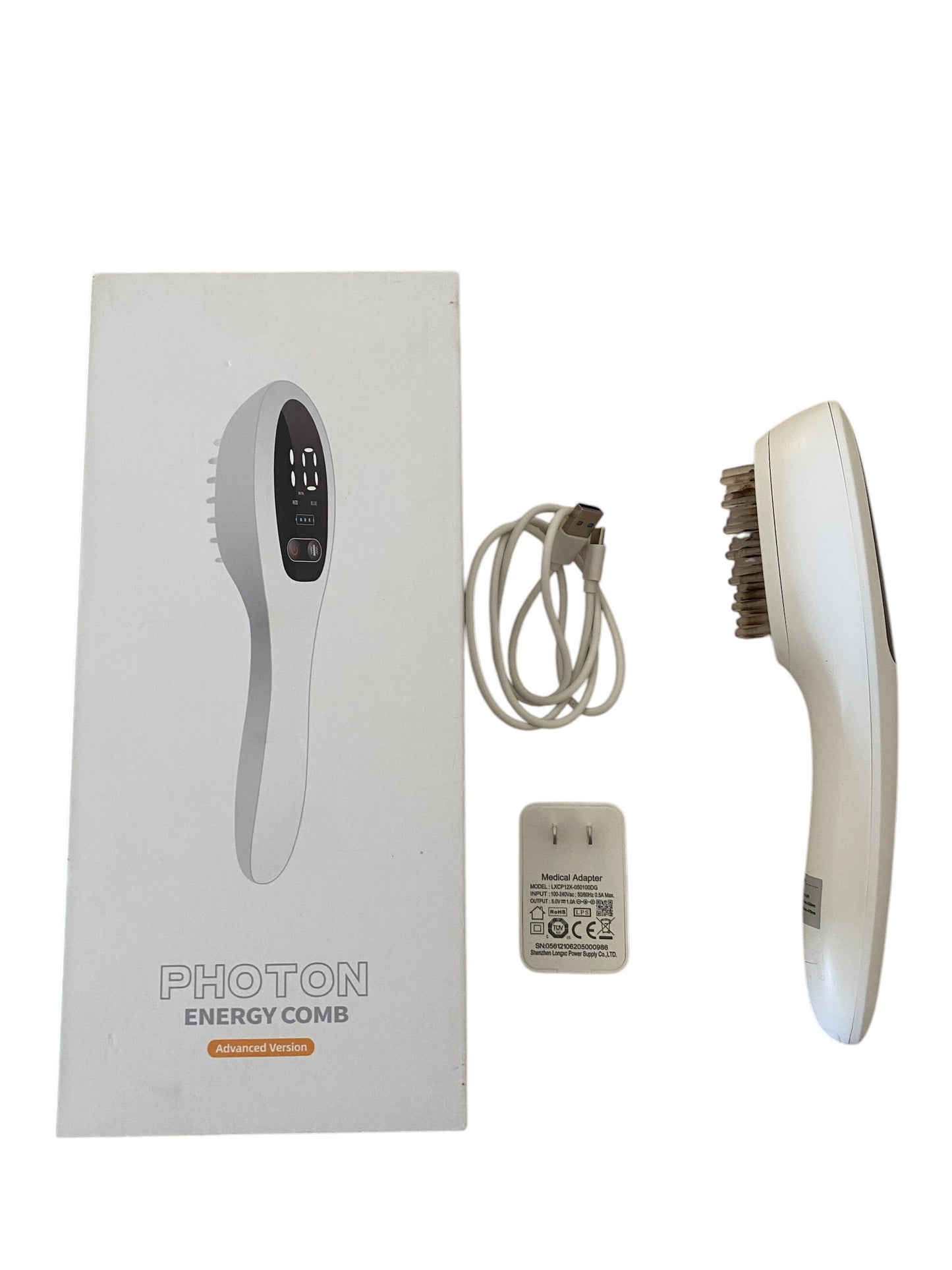 Led Phototherapy Comb for Hair Regrowth, Blue & Red Light Therapy for Hair Loss